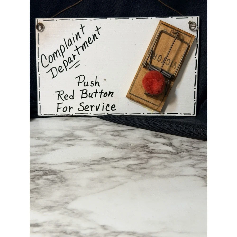 Handmade Complaint Department Sign‎ 6